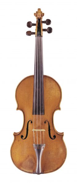 front of a violin by Antonio Gragnani, Livorno, 1784