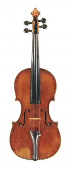 front of a violin by Domenico Montagnana, Venice, 1721