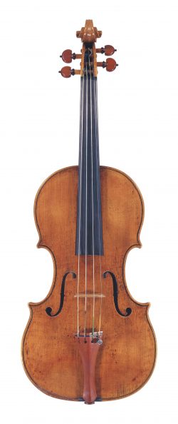 Front of a violin by Francesco Rugeri, Cremona, 1696
