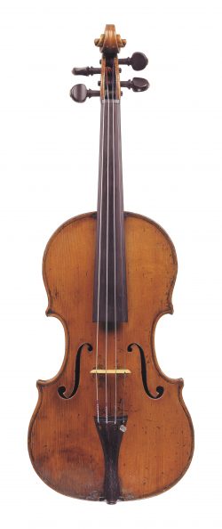 Front of a violin by Gennaro Gagliano, Naples, 1763