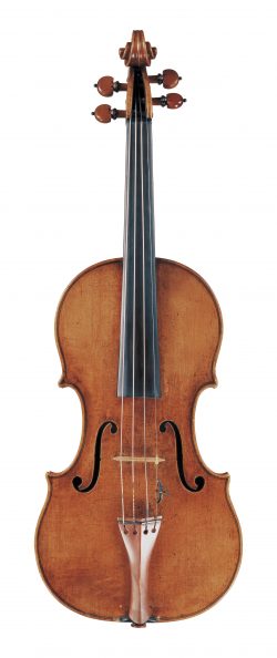 Front of a violin by Girolamo Amati, Cremona, 1693