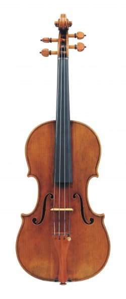 Front of a violin by Giuseppe Antonio Rocca, Genoa, 1850