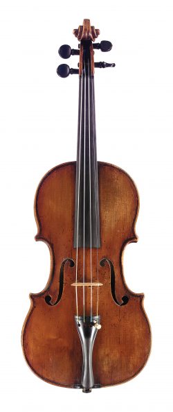 Front of a violin by Tomasso Balestrieri, Mantua, circa 1760