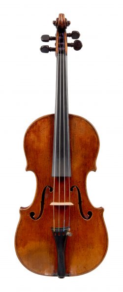Front of a violin by Giovanni Battista Guadagnini, Milan, 1757