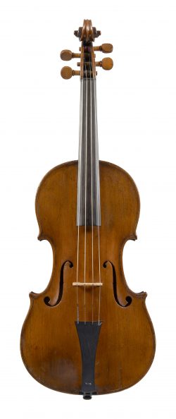 Front of a violin by Batrholomaus Karner, 1795