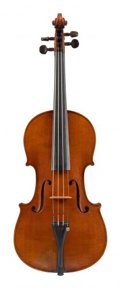 Front of a violin by Enrico Marchetti, Turin, 1883