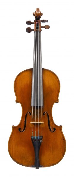 Front of a violin by Francis Fendt, mid 19th century
