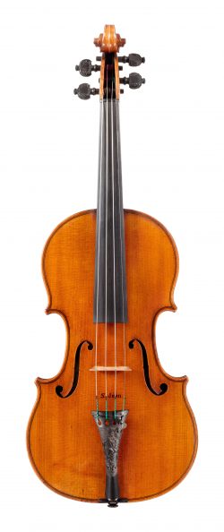 front of a violin by Jean-Baptiste Vuillaume, 1845