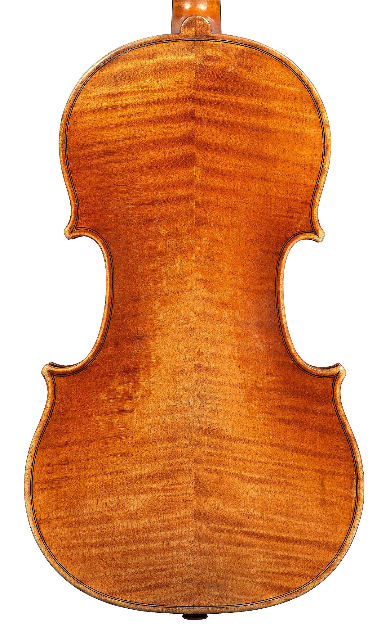 Back of ex-Sin JB Vuillaume, 1865 exhibited by Ingles & Hayday at Sotheby's in 2012