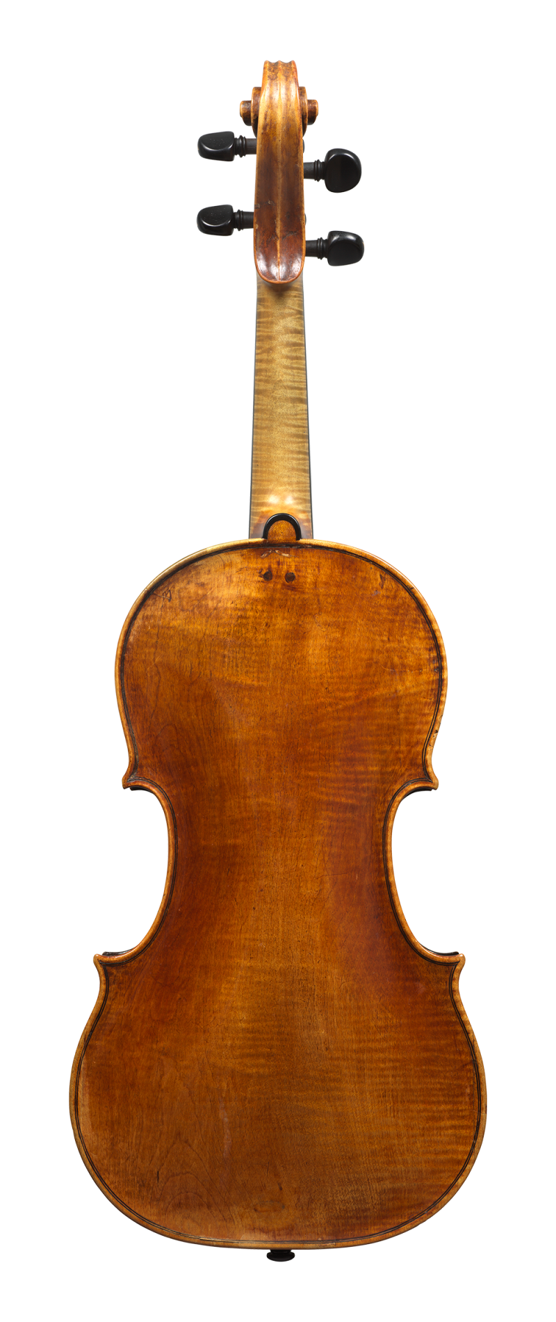 Back of a violin by Vincenzo Rugeri, made circa 1700, offered by Ingles & Hayday