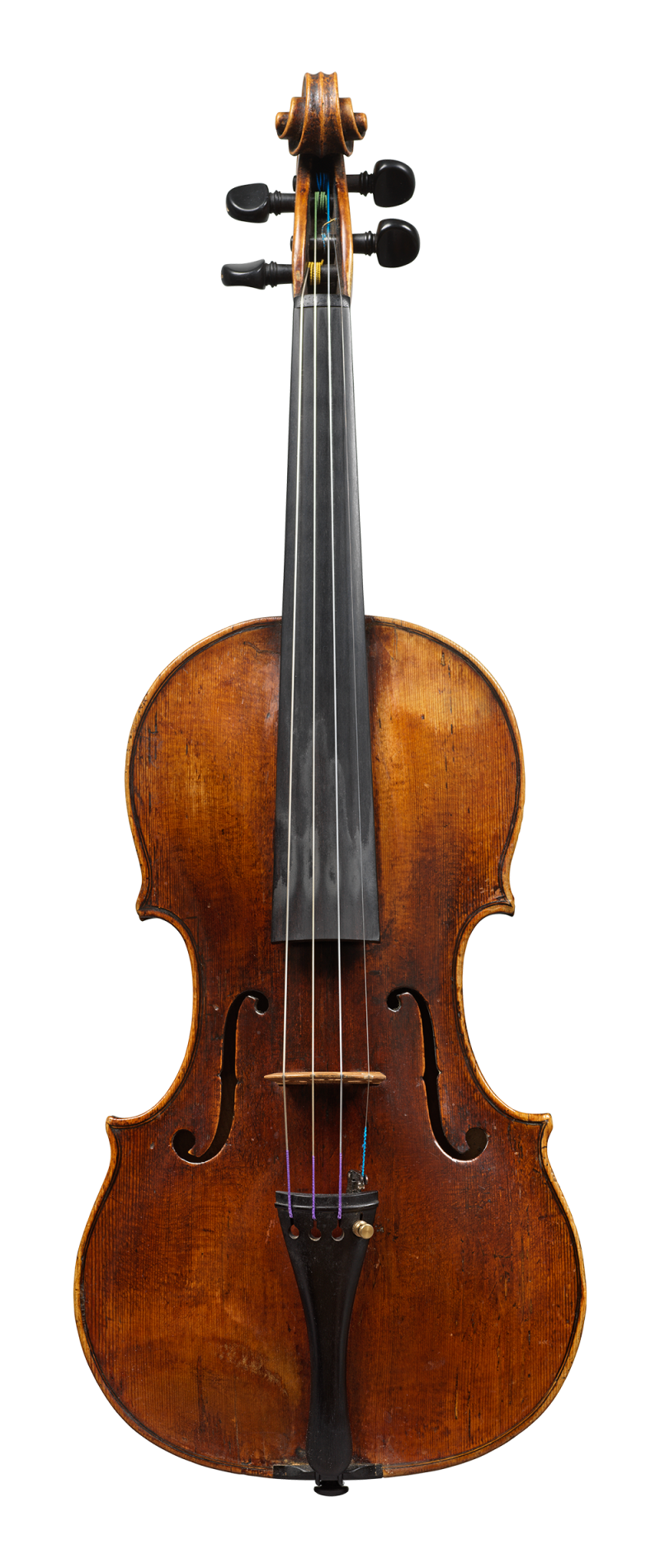 Front of a violin by Vincenzo Rugeri, made circa 1700, offered by Ingles & Hayday
