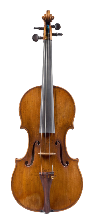Front of a violin by Antonio Gragnani, 1776. This violin is a very representative example of the maker’s output, with a beautiful and piercing tone which is colourful and carries well in all registers.