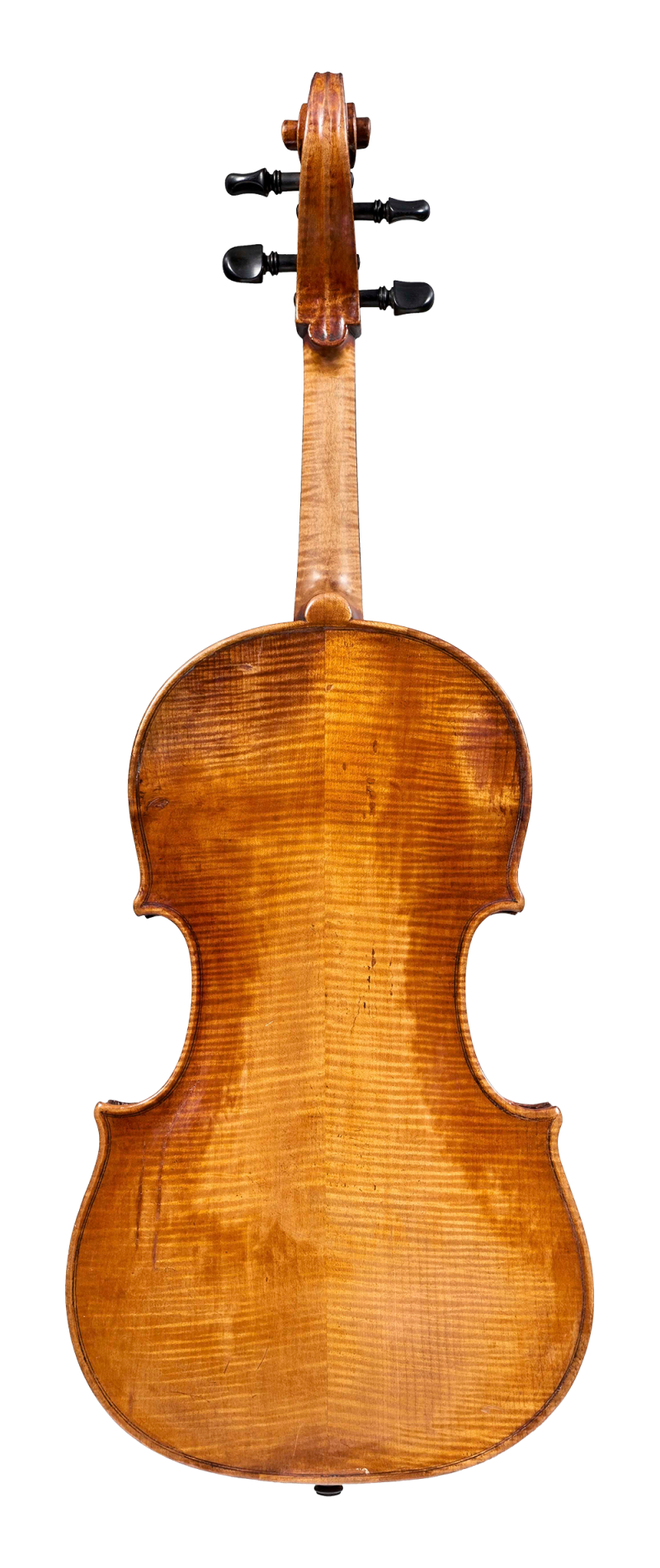 Back of a viola by Gaetano Sgarabotto, circa 1920. This viola has a full and warm sound with a singing A string and an open bass register.