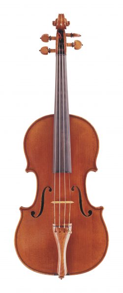 front of a violin by Jean-Baptiste Vuillaume, Paris, 1849