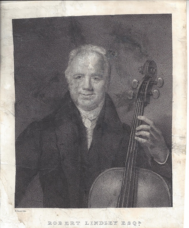 Image of Robert Lindley from a lithograph by M. Gauci