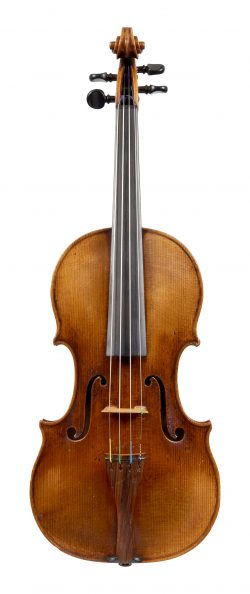 Front of a violin by Pauli Merling, Copenhagen, 1939