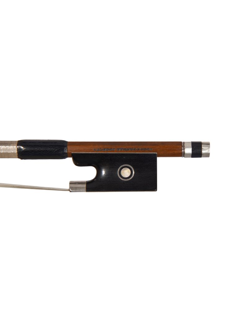 Frog of A silver-mounted violin bow by Albert Nürnberger, circa 1940