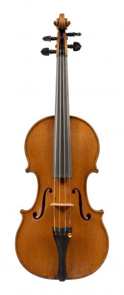 Front of a violin by Antonio Gragnani, Livorno, 1786