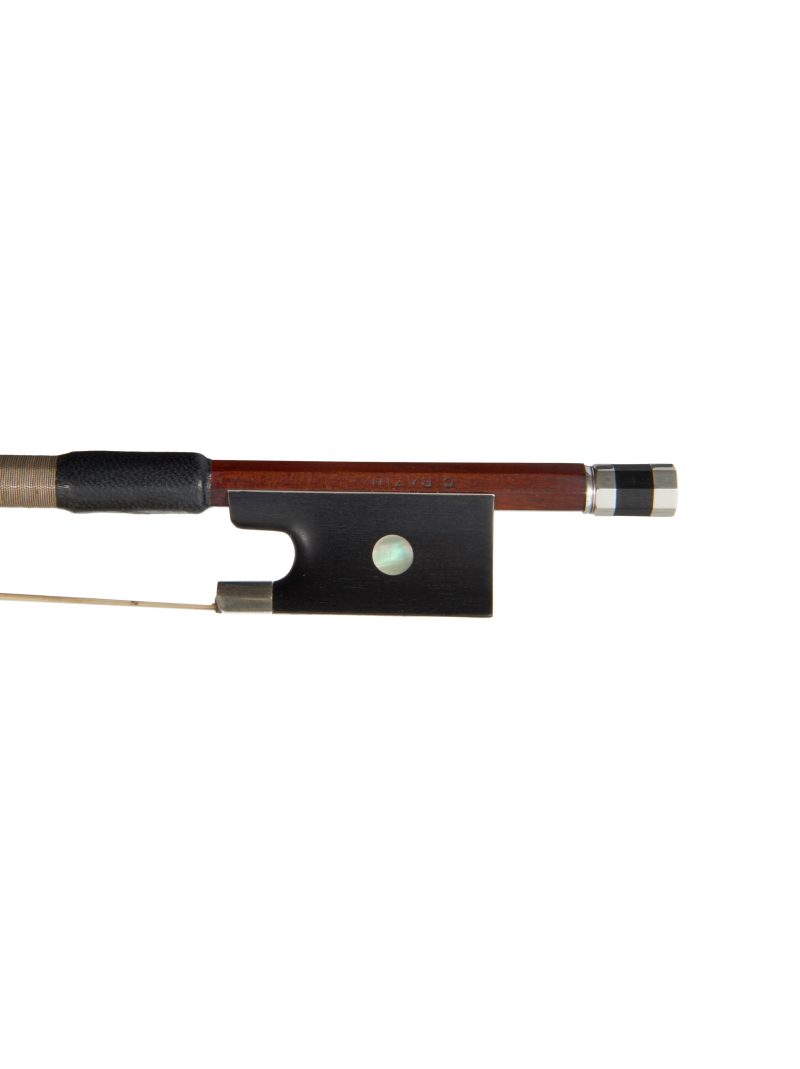 Frog of a silver-mounted violin bow by Charles Nicolas Bazin, circa 1910