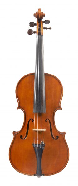 Front of a violin by Enrico Marchetti, Turin, 1915