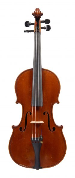 Front of a violin by Gand & Bernardel Freres, Paris, 1885