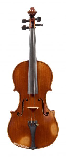Front of a violin by Gand & Bernardel, Paris, 1890