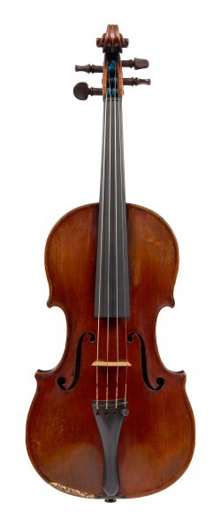 Front of a violin by Georges Chanot, Paris, 1847