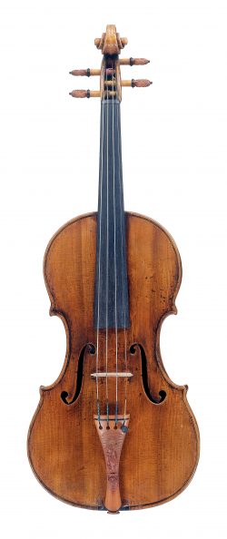 Front of a violin by Giuseppe Guarneri del Gesù, Cremona, c1741, Vieuxtemps