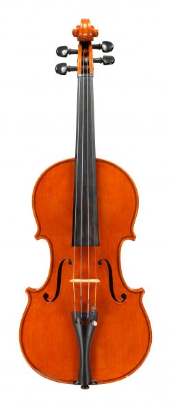 Front of a violin by Giuseppe Lucci, Rome, 1971