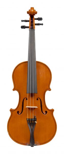 Front of a violin by Giuseppe Lucci, Rome, 1972