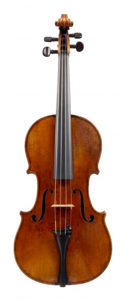 Front of a violin by Hippolyte Chrétien Silvestre, Lyon, 1866