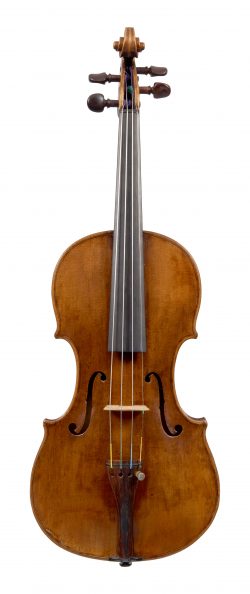 Front of a violin by Johann Karl Kloz, Mittenwald, 1756
