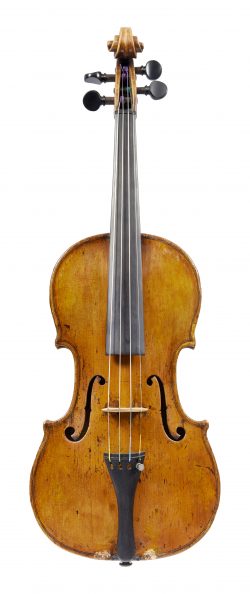 Front of a violin by Johannes Theodorus Cuypers, The Hague, circa 1780