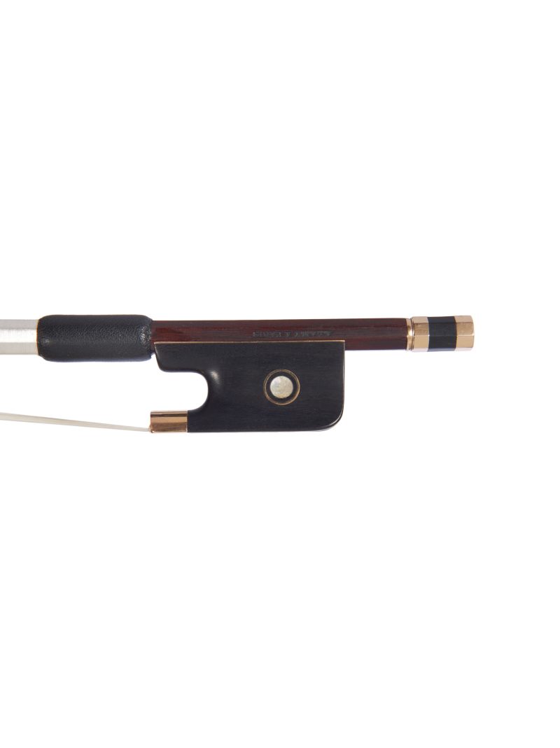 Frog of a gold-mounted cello bow by Joseph Alfred Lamy, circa 1900