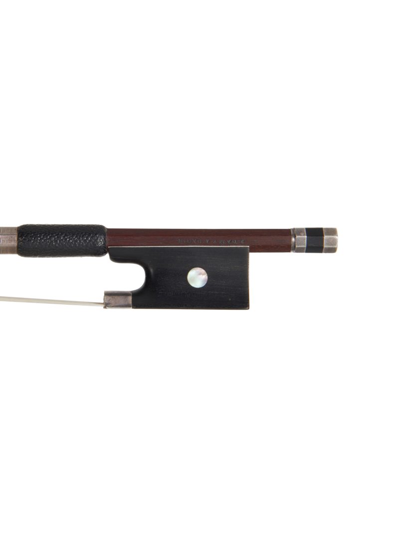Frog of a silver-mounted violin bow by Joseph Alfred Lamy, circa 1900