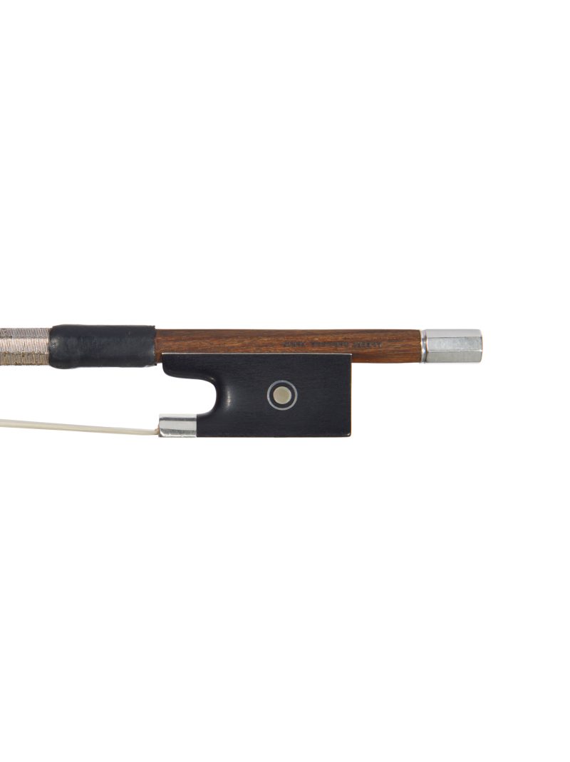 Frog of a silver-mounted violin bow by Jules Fétique, circa 1920