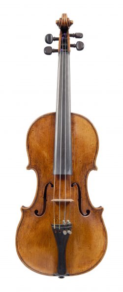 Front of a violin by Nicola Marchioni, Bologna, 1730