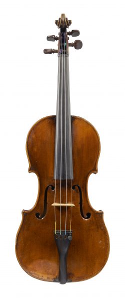 Front of a violin by Richard Duke, London, c1780