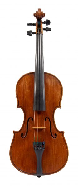 Front of a violin by Stefano Scarampella, Mantua, 1910