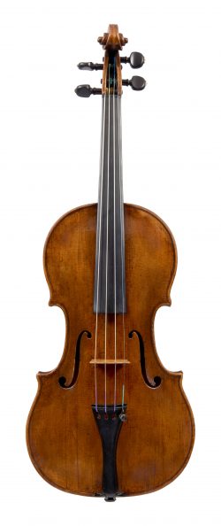 Front of a violin by Tomaso Eberle, Naples, circa 1770