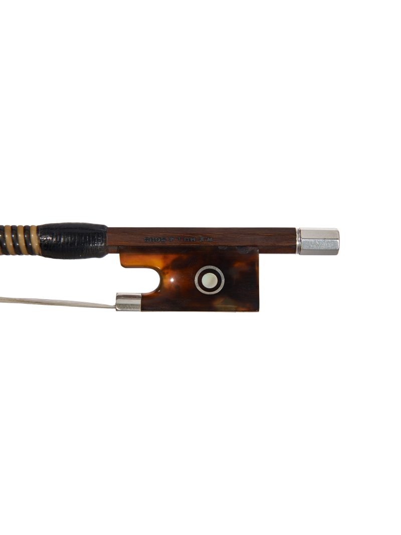 Frog of A silver & tortoiseshell-mounted violin bow by W.E. Hill & Sons, circa 1910