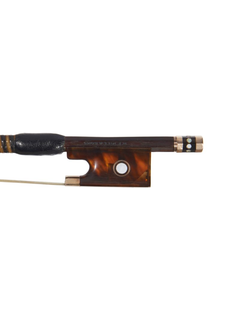 Frog of a gold & tortoiseshell-mounted violin bow by W.E. Hill & Sons, London, circa 1915 ,