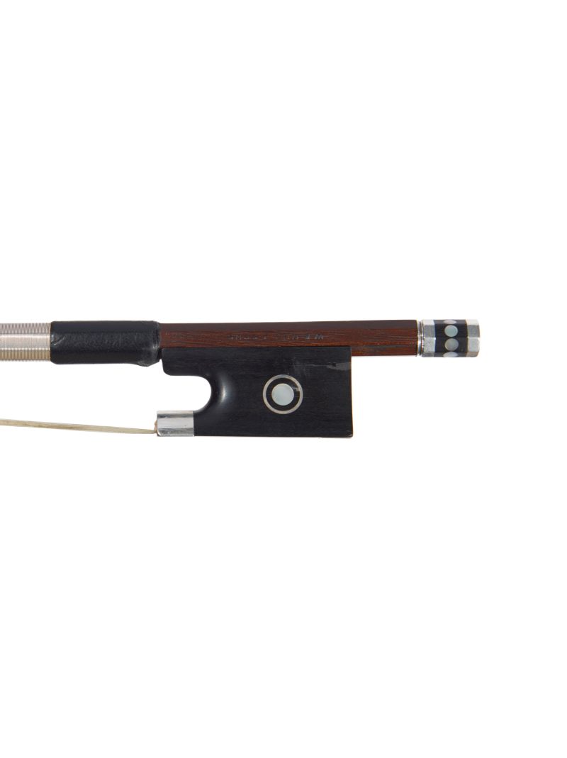 Frog of a silver-mounted violin bow by W.E. Hill & Sons, circa 1910