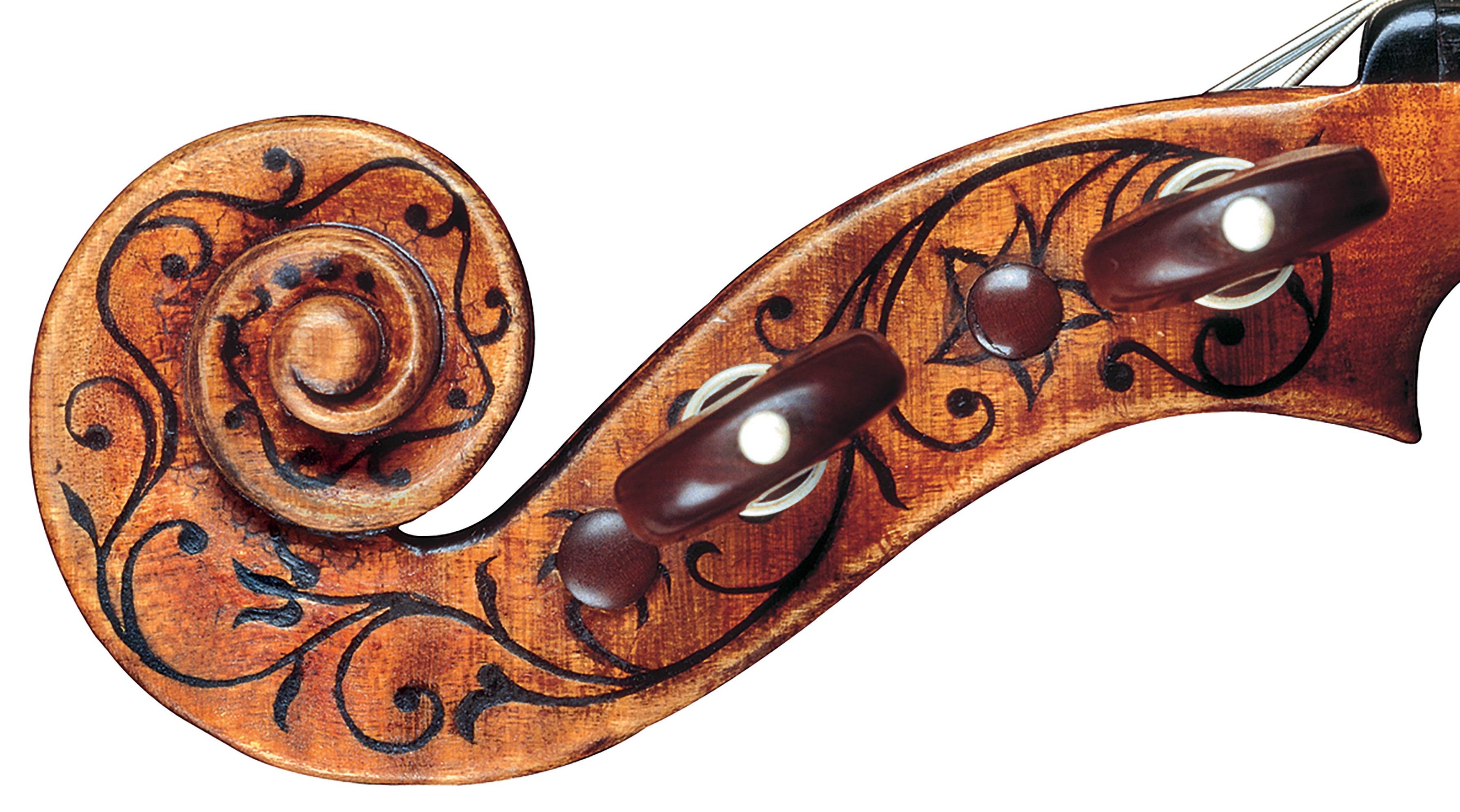 Scroll of the Greffuhle violin by Antonio Stradivari, 1709