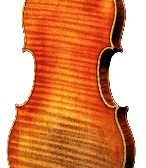 Back of a violin by Nicolas Lupot, Paris, 1810