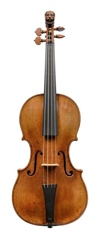 Front of a violin by Jacob Stainer, Absam, 1669