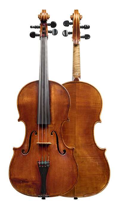 Front and back of a viola by Gaetano Sgarabotto, Parma, circa 1930
