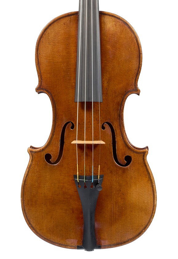 Front of a violin by Alessandro Gagliano at Ingles & Hayday