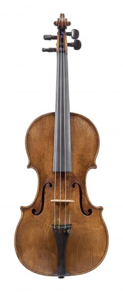 Front of a violin by François Caussin, circa 1830