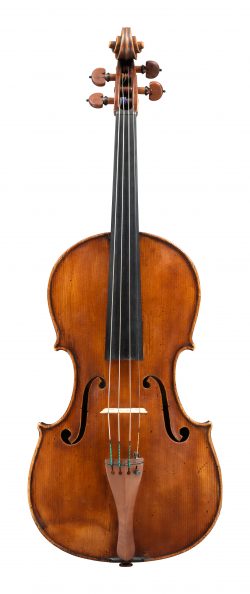 Front of a viola by Giovanni Battista Ceruti, circa 1805